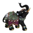thumbnail image 2 of Retro Elephant Sculpture Wildlife Collectible Figurine Resin Animal Statue Feng Right, 2 of 8