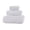 White, variant on Huzdenx 3‑Piece Cotton Towel Set, Includes Face Washcloth, Hand Towel & Bath Towel, Soft Highly Absorbent Bathroom Towels, Multiple Colors Available