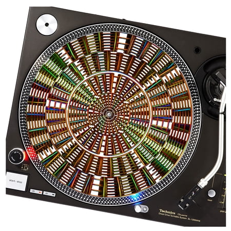 KuzmarK™ 12" DJ Turntable Slipmat - Disco Reggae DJ
