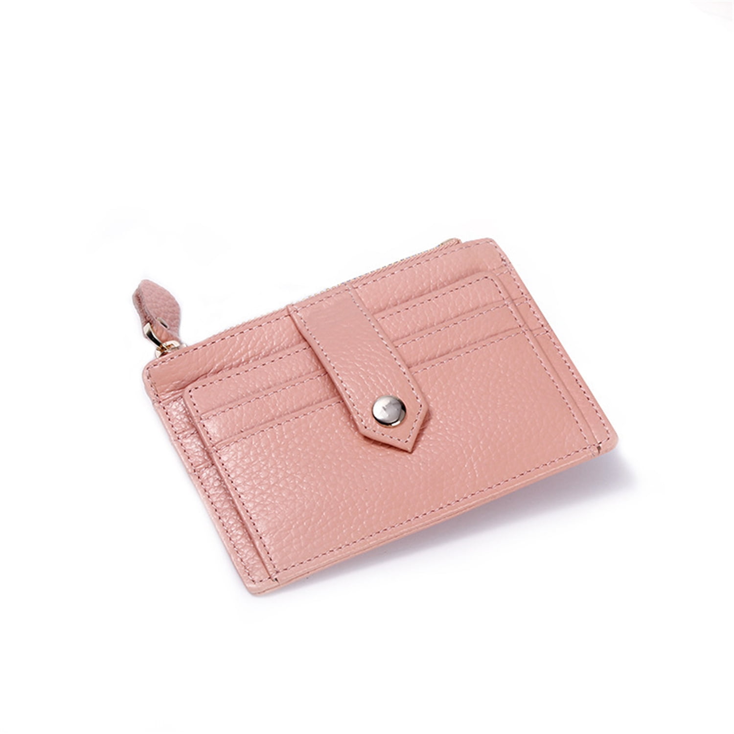 Men Women Credit Card Holder Rfid Blocking Slim Wallet(Pink)