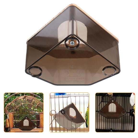 TABLETREANDS 1Set Clear Bird House with Easy Installation and Warmth Features for Parrots