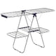 thumbnail image 1 of SONGMICS Tendedero, Plegable de 2 Niveles, Alas Ajustables en Altura, con Clips para Calcetines, 33 Barras para Secar la Ropa, Plata y Azul, 1 of 5