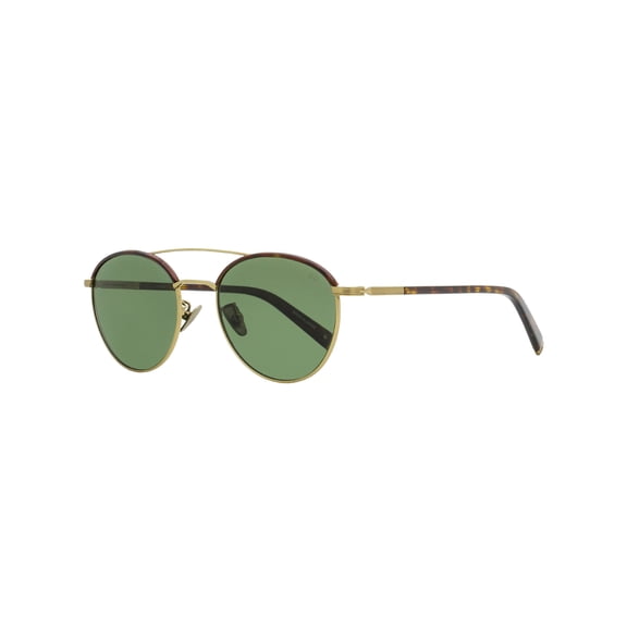 John Varvatos V518GTO53 Mirrored Round Sunglasses Gold/Tortoise