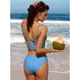 thumbnail image 5 of Charmo Women Bikini Sets Cutout O-Ring Swimsuit High Cut 2 Piece Bathing Suit, 5 of 6