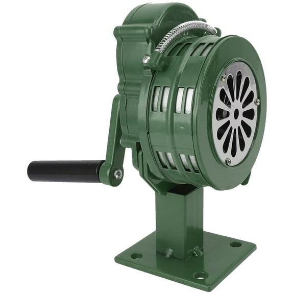 Emergency Alarm Tool 110dB Hand Crank Siren Red Manual Operated Alarm For Security Outdoor Survival