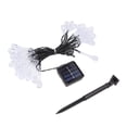 thumbnail image 4 of Guirnalda de luces solares con forma de gota de agua, 21 pies, 30 LED, luces ambientales impermeables con ahorro de energía para patio al aire libre, 4 of 8
