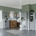 thumbnail image 5 of RiverRidge Ashland 1-Door Bathroom Storage Cabinet, Multi-Storage Laundry Shelf - Gray, 5 of 10