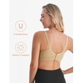 thumbnail image 5 of HOFISH Women's Seamless Hands Free Pumping Bra Maternity Nursing Beige X-Large, 5 of 6