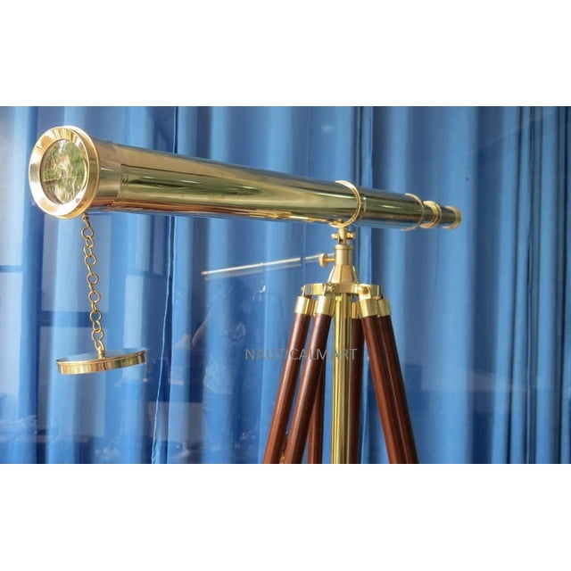 Nautical 62" Full Brass Griffith Astro Floor Standing Telescope