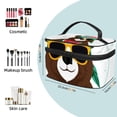 thumbnail image 2 of ERJLKXP Funny Bear Watermelon Makeup Bags Travel Cosmetic Bag Case, Large Capacity Organizer and Storage, Portable Pouch Toiletry bag for Women & Girls, 2 of 7