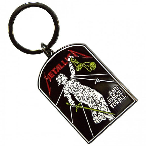 Metallica 894709 Justice for All Tombstone Enamel Keychain
