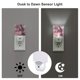 thumbnail image 3 of Balery Pink Lotus Buddha Luz Nocturna LED con Sensor Automático, Enchufe con Sensor Crepuscular, Luz Suave de 0.5W para Dormitorio, Pasillo, Baño-UK, 3 of 7