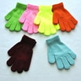thumbnail image 2 of Xiao Hua 2 pares de guantes de invierno para niños, guantes elásticos cálidos de punto sueltos para niños pequeños, adecuados para niños y niñas de Navidad de 5 a 10 años (verde claro), 2 of 5