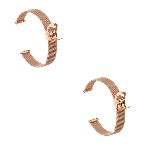 Correa de reloj deportivo Methold de Metal transpirable ajustable impermeable Oro rosa 2piezas