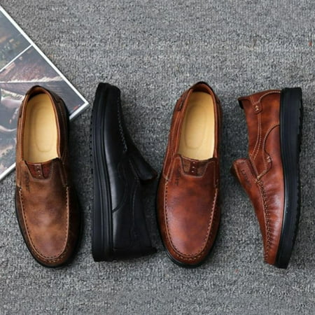 

Men s Simple Fashion Business Casual Shoes Breathable Soft Sole Men s Single Shoes