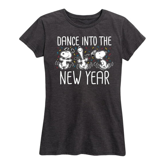 Peanuts - Dance Into The New Year - Women's Short Sleeve Graphic T-Shirt