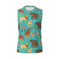 thumbnail image 6 of Picia Cute Animals mens Cotton Tank Undershirts , Moisture-wicking Ribbed Tanks, Lightweight Cotton Tank Undershirts-Large, 6 of 8