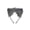 A004- Gray, variant on Headband Black Faux Cat Ears 1 Piece Halloween Accessory for Masquerade Rave Anime and Themed Party Events