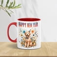thumbnail image 3 of Happy New Year with Goldendoodle Fireworks Holiday Xmas Winter 2025 11oz Accent Two-tone Mug Doodle Dog Lover Gifts Idea Coffee Tea Cup - 00025, 3 of 5