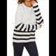 thumbnail image 3 of Suéter Holgado de Larga con Bloques de Color para Mujer, Moderno y Casual, de Punto con Cuello Redondo, para Otoño S, 3 of 10