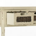 thumbnail image 5 of Safavieh Autumn Pine Wood 3 Drawer Console in White, 5 of 5