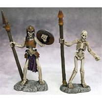 Reaper Miniatures Skeleton Pikeman #02138 - Unpainted Metal, 25mm Heroic Scale For D&D