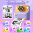 thumbnail image 5 of Digital camera 1080P HD kids instant print camera 2.4 inch IPS screen Purple, 5 of 5