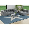 thumbnail image 4 of Simply Daisy 8' x 10' Big Star Chenille Rug, Dusty Smoke and White, 4 of 4