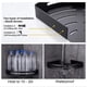 thumbnail image 4 of Bathroom Shower Corner Shelf Shower Caddy Storage Basket Shelves Adhesive Bathroom Shelf Organizer Wall Mounted For Shower Kitchen, 4 of 5
