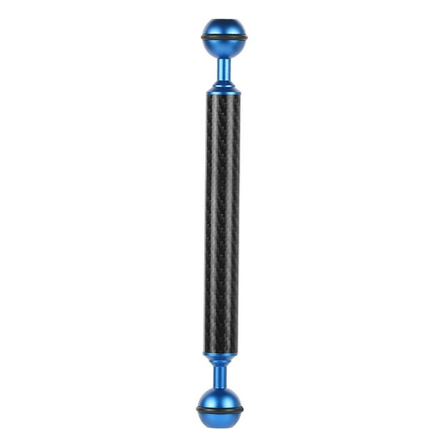 MERIGLARE 8 Inch Aquatic Buoyancy Arm Aluminum Alloy Float with Double Ball Camera Trays Blue