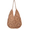 thumbnail image 1 of Bolsa de playa MEUPEHO, bolso de ganchillo tejido bohemio, color caqui, 1 of 6