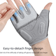 thumbnail image 2 of Guantes de fitness para hombres y mujeres Deportes al aire libre Antideslizantes Absorción de impactos Protección de palma Guantes de montar transpirables Medio dedo Resistentes al desgaste, 2 of 5