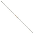 thumbnail image 2 of Sterling Silver Rose-tone Polished Arrow 9in Plus 1in Ext Anklet QQG4189-9, 2 of 5