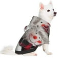 thumbnail image 2 of Haiem Christmas Snowman With Hat for Winter Dog Hoodie Sweatshirts with Pockets Warm Dog Clothes for Small Dogs Chihuahua-Large, 2 of 7