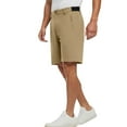 thumbnail image 3 of Rvwovn Men's Flat Front Blend Dress Shorts Lightweight Quick Dry Golf Casual Shorts with Pockets, 3 of 8