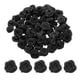 thumbnail image 1 of Uxcell 100Pcs 1.5cm Mini Rosas de Cinta para Manualidades Flores de Tela Artificial, Negro, 1 of 5