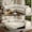 Beige-88.2'', variant on 88.2" Sectional Sleeper Sofa with Pull Out Bed, Convertible Sleeper Couch with Nailhead Trim, 5-Seat Sectional Sofa Chenille Couch for Living Room Apartment