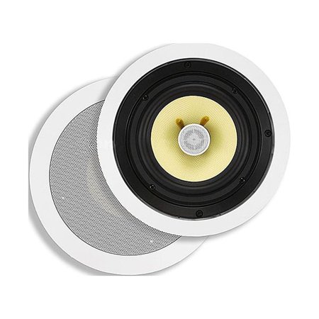 UPC: 0844660041030 | Monoprice 120W 6.5  Kevlar 2 Way In-Ceiling Speaker White 104103