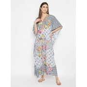 Oussum Women Plus Size Kaftan Dresses for Ladies Kimono Sleeve Caftan Long Maxi Kaftans Online