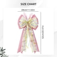 thumbnail image 3 of Easter Bows for Wreaths Decorations,Easter Tree Topper Bow,Decorative Bow with Bunny Ears Pink Burlap for Spring Home Front Door Outdoor, 3 of 7
