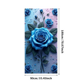 thumbnail image 2 of LUUFILx Elegant Blue Rose Backdrop for Wedding Party Background Floral Banner Event Decoration Photography Props Stunning Wall Decor Romance Evening, 2 of 8