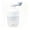 White, variant on Blue Manual Hand Crank Ice Crusher Shaver Machine Portable Slushie Snow Cone Maker for Home Party Summer, 9In, 1Pcs