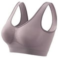 thumbnail image 2 of FNFYFH Womens Sports Bras Plus Size Breathable Wireless Bra 2025 Soft Comfort Full-coverage Seamless Bras Lightly Bralette Underwear with Adjustable Bra Clearance Deals, 2 of 4