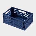 thumbnail image 1 of Cesta de almacenamiento de plástico plegable creativa, cesta multifuncional para aperitivos de escritorio, caja de almacenamiento para la cocina, el refrigerador y la sala de estar, 1 of 6