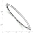 thumbnail image 2 of 14K White Gold 2.5mm Polished Casted Hinged Bangle Bracelet, 2 of 5