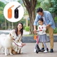 thumbnail image 5 of Dispensador de bolsas para excrementos de mascotas, de imitación de cuero, en paquete de 2 unidades, color negro y naranja, 5 of 5