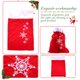 thumbnail image 4 of Bolsa de regalo de Papá Noel de Navidad, bolsas de regalo de tela, bolsas con cordón de Navidad para bolsas de juguete, decoración para fiestas navideñas, 4 of 5