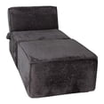 thumbnail image 2 of Sofa Cama M&E MUEBLES Fernanda Gris Oxford Con Taburete, 2 of 13