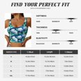 thumbnail image 5 of Sikiie Blue Lotus Flower Sports Bra for Women, Sports Bra Athletic Running Sports Bra, Workout Bra, Yoga Bra-XX-Large, 5 of 8