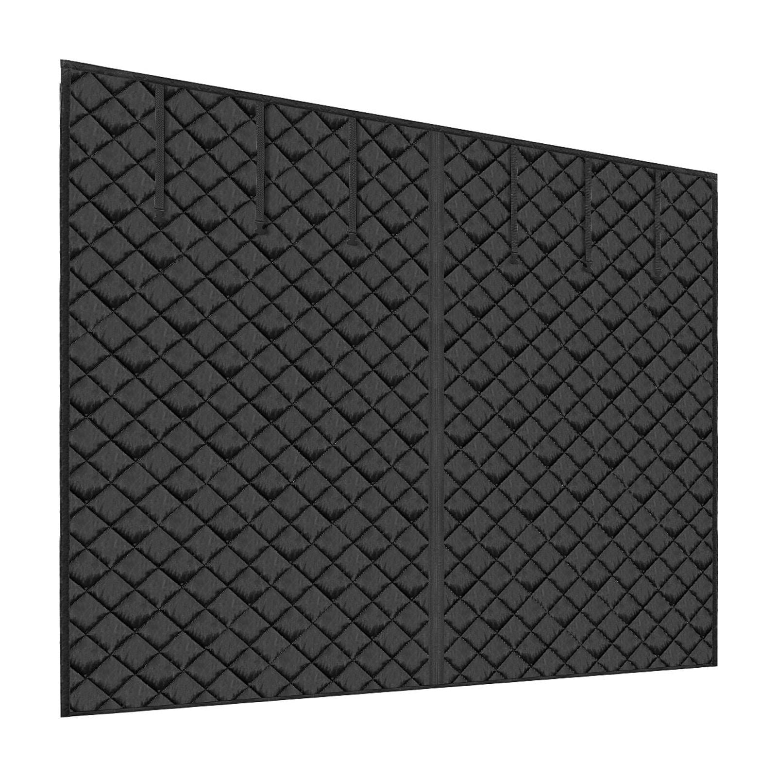 Magnetic Thermal Insulated Garage Door Curtain 9.28 x 7.15 ft, 300D Oxford Fabric, Enhanced Magnet Sealing, Weighted Bottom for Winter